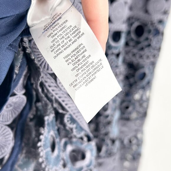 NWT Self-Portrait Floral Embroidery Cut-Out Midi Dress - Picture 9 of 9